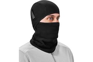 Balaclava, Detachable Top and Bottom, Straps To Attach To Hard Hat, Winter Face Mask, Ergodyne N-Ferno 6826 , Black