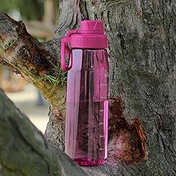 Edmyre Water Bottle 32oz, clear water bottle with