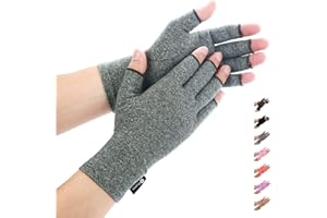 Duerer Arthritis Gloves Women Men, Carpal Tunnel, Rheumatiod, Tendonitis, Fingerless Hand Thumb Compression Gloves