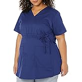 WonderWink Womens Wonderwork Maternity Top Medical Scrubs Shirts, Navy, XX-Large US