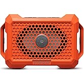 ECOXGEAR Defender: Outdoor Portable Bluetooth Speaker, 121dB Massive Sound, Waterproof and Drop Proof, with LED Party Lights, Pair up to 100, 25+ Hours Playtime (Blaze Orange)