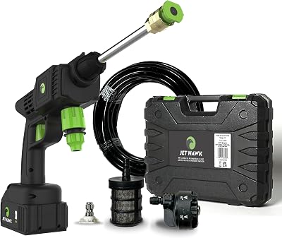 High Street TV Jet Hawk Cordless Portable Pressure Washer 6-in-1 Kit
