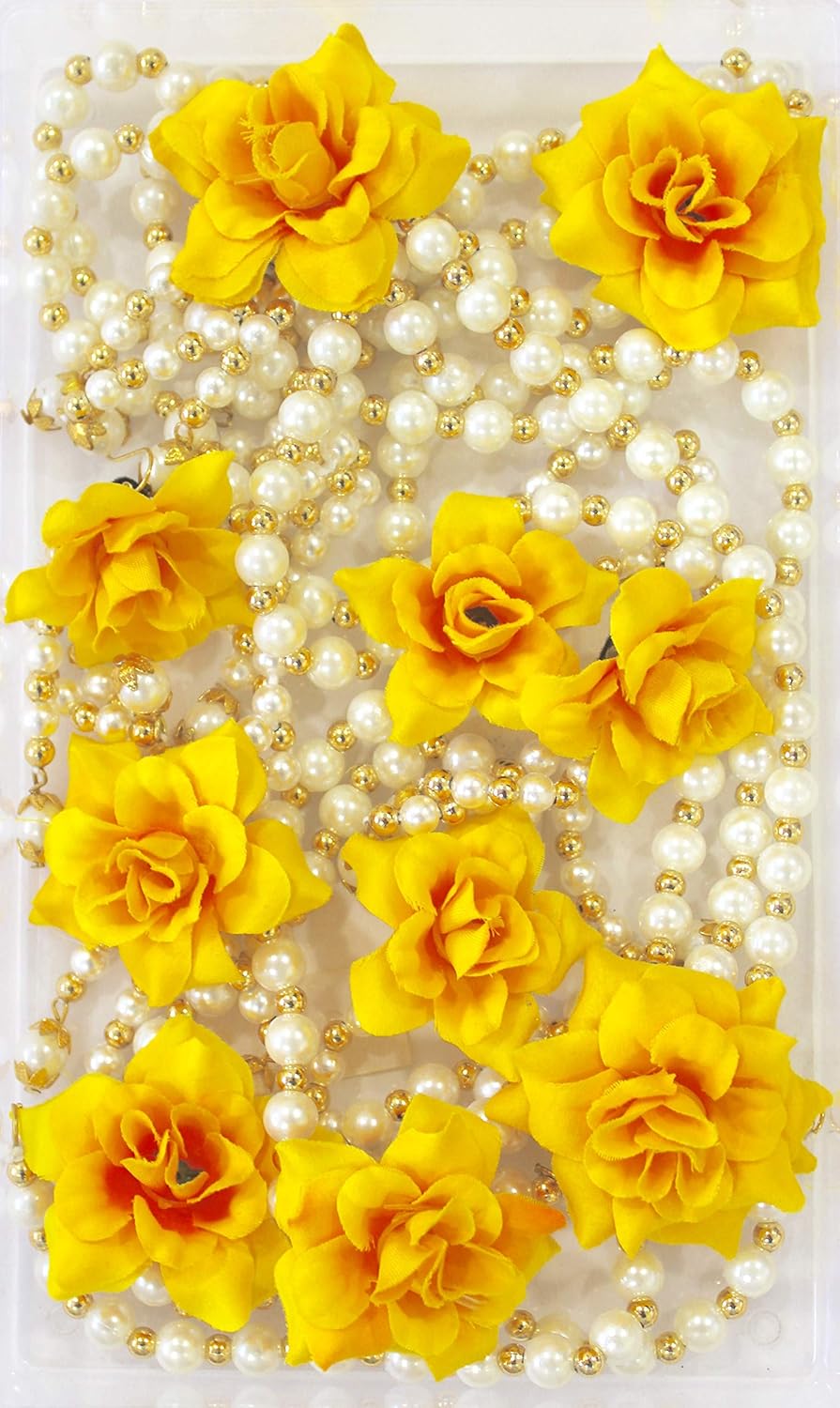 Amazon Com Mumbai Mart Yellow Floral Jewellery Set Jewelry