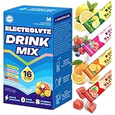 Mynzevirix High Sodium Sugar Free Electrolyte Powder Packets, 16 Stick Pack | Hydration Drink Mix with Potassium &amp; Magnesium, Zero Calorie Keto Friendly Hydration Powder, Variety Pack Flavors