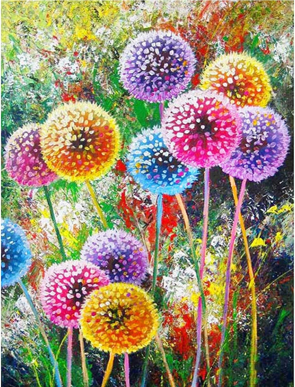 Gspirit DIY 5D Full Drill Diamond Painting by Number Kit, Embroidery Cross Stitch Pictures Arts Craft Canvas for Home Wall Decor