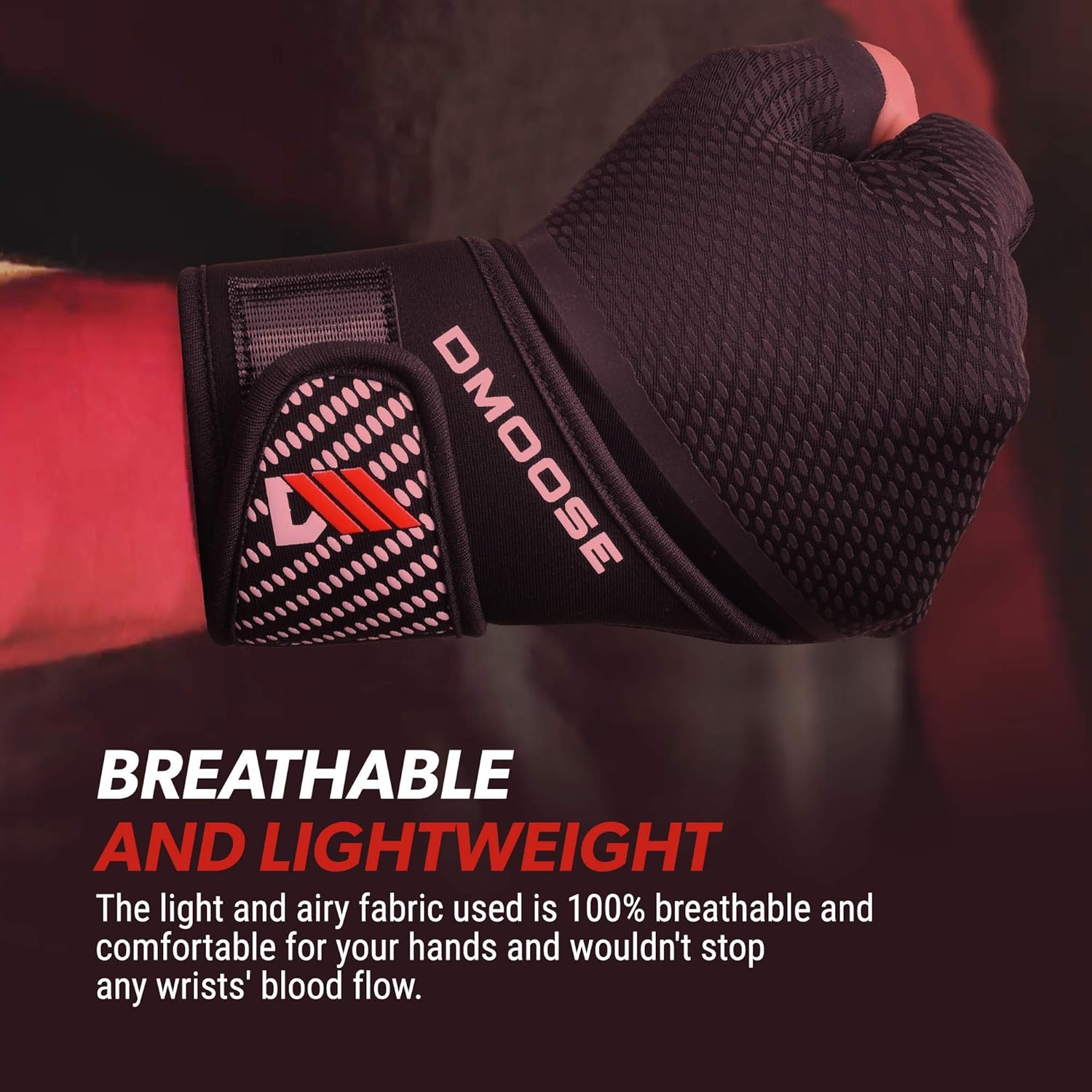 DMoose Workout Gloves for Men and Women, Weight Lifting Gloves with or Without Wrist Support, Full Palm Protection, Perfect Grip for Deadlift Fitness Gym Exercise Training : Sports & Outdoors