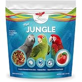 Scenic Mix Jungle Large Parrot Food, 3 lb Bag &ndash; 1-Inch Parrot Pellets for Macaws, Cockatoos, Amazons, African Greys &amp; Eclectus &ndash; Complete &amp; Balanced Nutrition