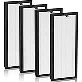 HEPA Replacement Filter for VEVA 8000 Elite Pro Series Air Purifier, 4 HEPA Filters (2+ Year Supply) for Complete Tower Air Cleaner Home & Office
