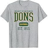 University of San Francisco USF Dons Est. Date T-Shirt