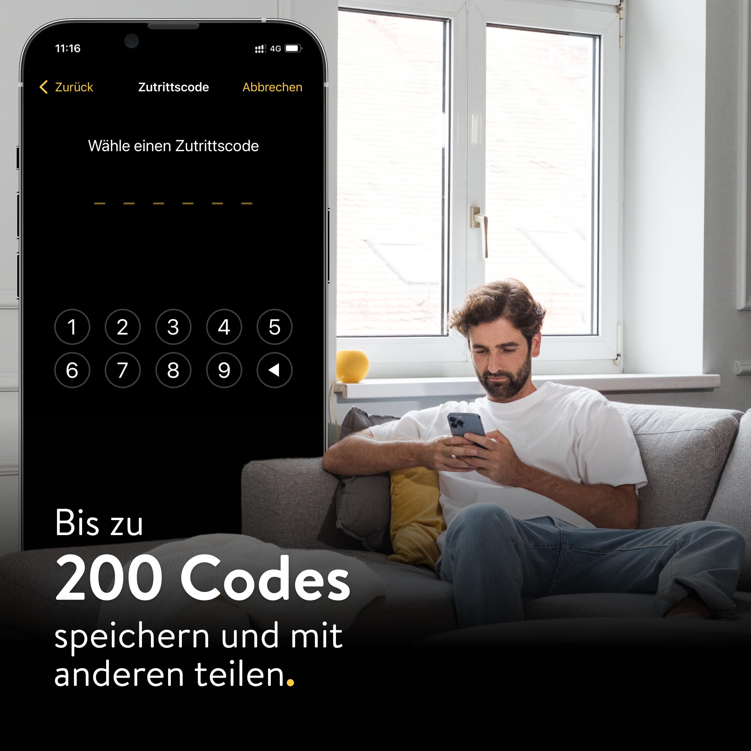 Nuki Smart Lock Go (2025) mit Bluetooth, WLAN & Matter, elektronisches Türschloss macht Smartphone zum Schlüssel, Nachrüsten ohne Zylindertausch – Smart Lock inkl. Keypad 9