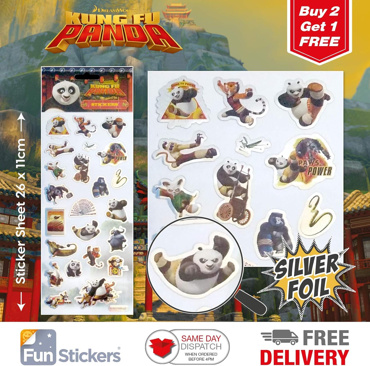 Kung Fu Panda Sticker 1001 Amazon.de Spielzeug