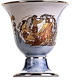 BEAUTIFUL GREEK STATUES Pythagoras Cup of Justice Dionysus Zeus Pythagorean Fair Mug Ancient Greece Blue Cobalt Usable