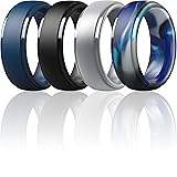 ThunderFit Silicone Men’s Wedding Rings, 10mm
