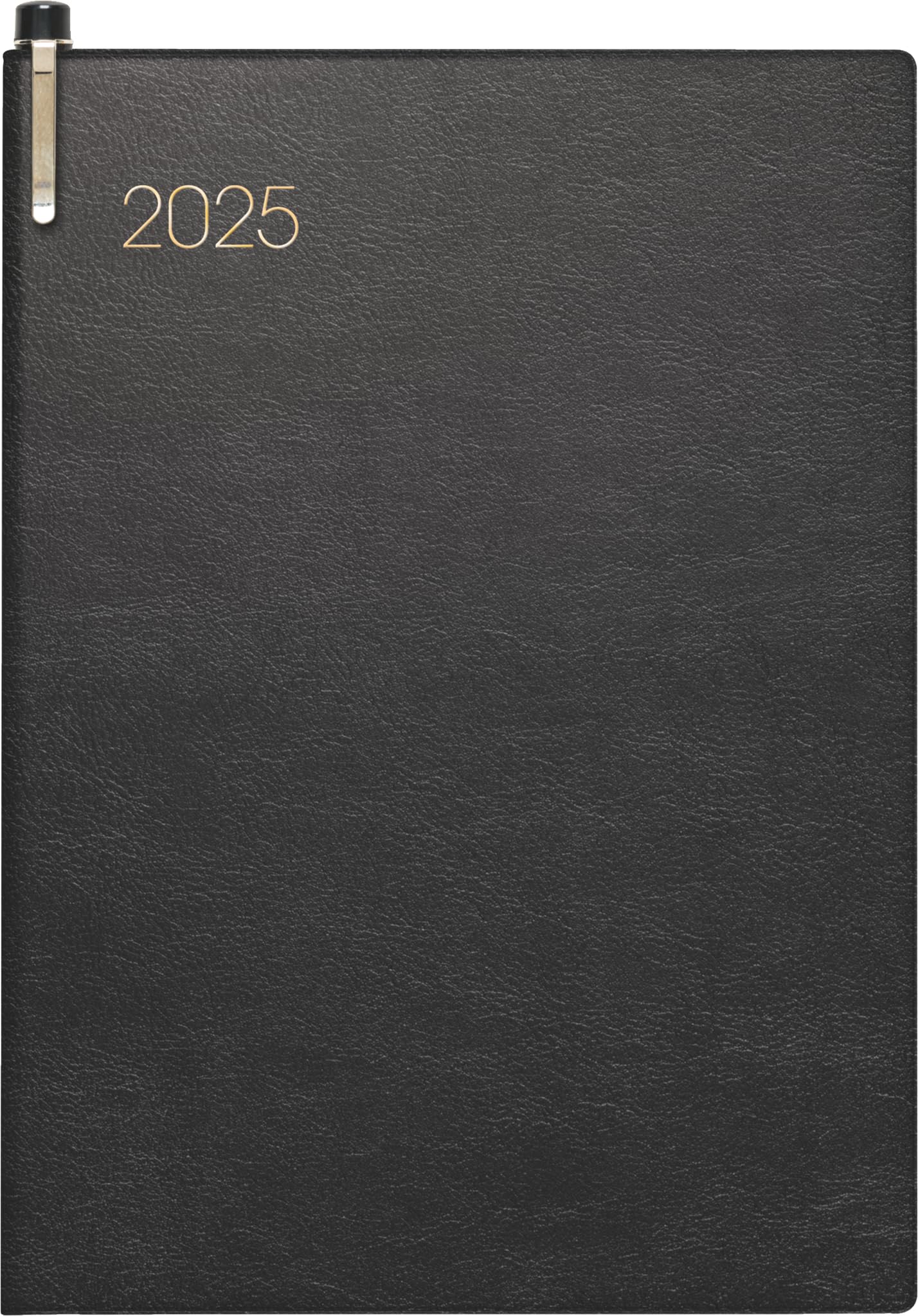 BRUNNEN Pocket Diary Model 731 2025 | A6, Faux Leather, Black
