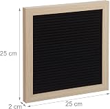 Relaxdays Black Changeable Board 25x25cm Retro Pegboard with 900 Symbols view 4