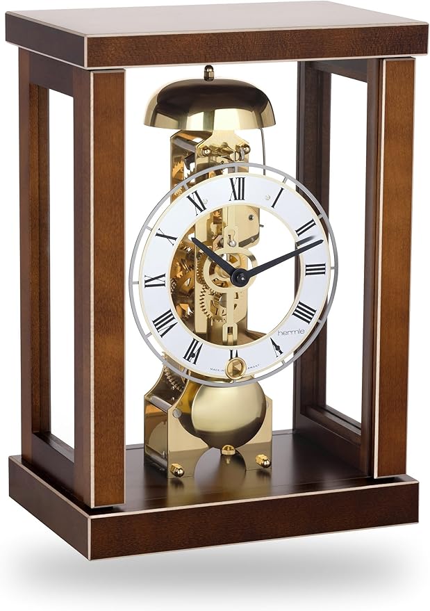 Hermle 23056030791 HighQuality Mechanical Table Clock with Key Pull