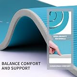 PROIRON Pilates & Yoga Mat Non-Slip Extra Thick 1830mm x 660mm x 10mm Cyan Gray view 5