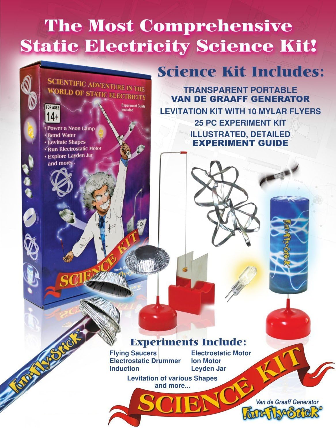 Games Unitech Static Electricity Science Kit Kids Toys New 60205 Amazon Co Uk Office Products