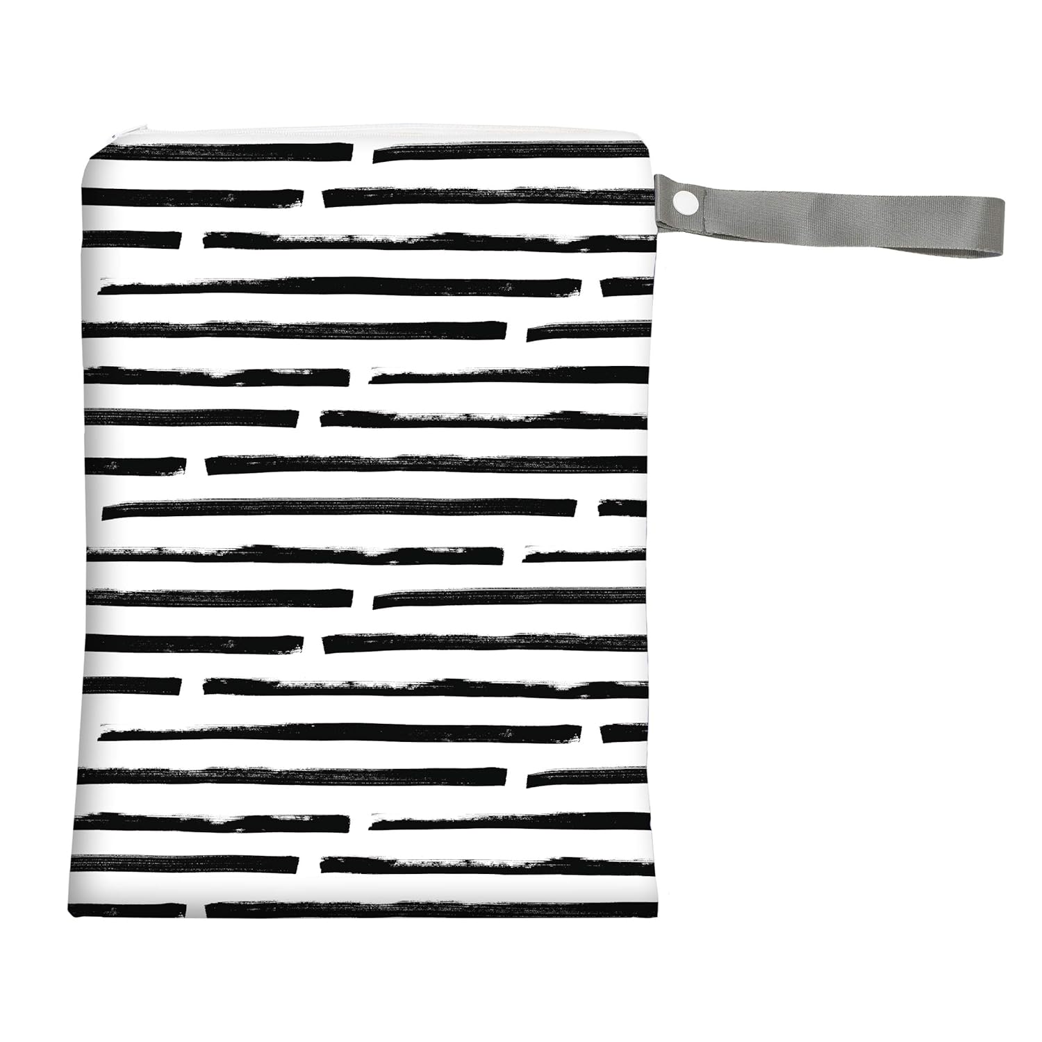 Itzy Ritzy Sealed Wet Bag With Adjustable Handle – Washable and Reusable Wet Bag with Water Resistant Lining Ideal for Swimwear, Diapers, Gym Clothes & Toiletries; Measures 11” x 14”, Dot Dot Dash