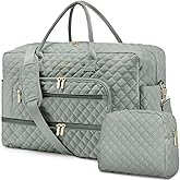 Large Women Travel Duffle Bag - Carry on Overnight Bag Weekend Travel Duffel Tote Bag Yoga Gym Bag with Wet Pocket Toiletry Weekender Overnight Bag for Travel Business Trips Sport Hospital