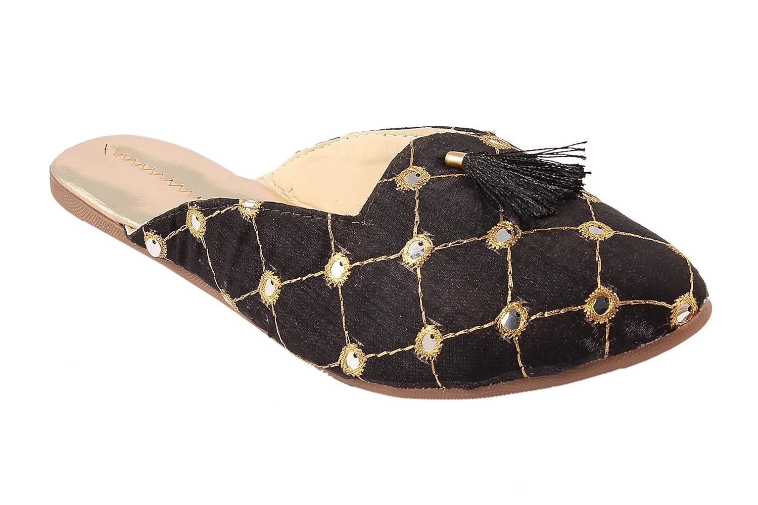 beauty craft rajasthani hand embroidery slipper chappal for women