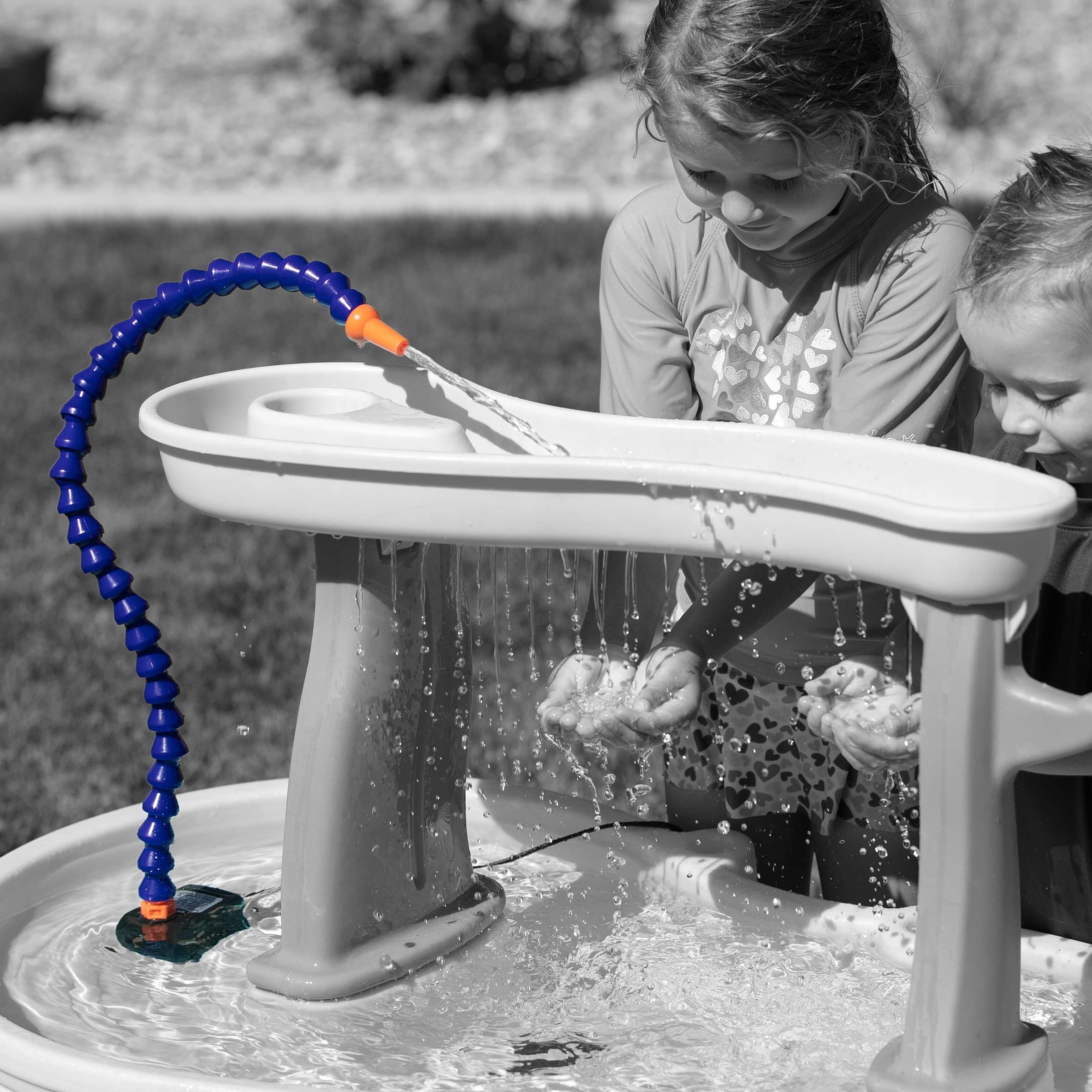 Stone Owl Outdoors Splash Unlimited 2.0: Water Table Pump for Toddlers - Non-Stop Fun, Easy to Setup - Water Pump for Water Table - Summer Outdoor Water Game Toys for Kids