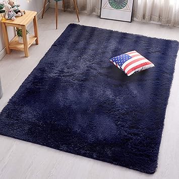 blue nursery rug