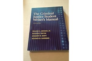 The Criminal Justice Student Writer's Manual (5th Edition)