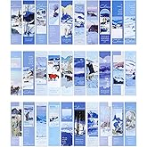 GAUENEEN 30 Pcs Paper Bookmarks, Art Works Bookmark Bulk for Book Lovers, Aesthetic Bookmarks Set for Women Men, Fun Book Lovers Gifts (Clarence)