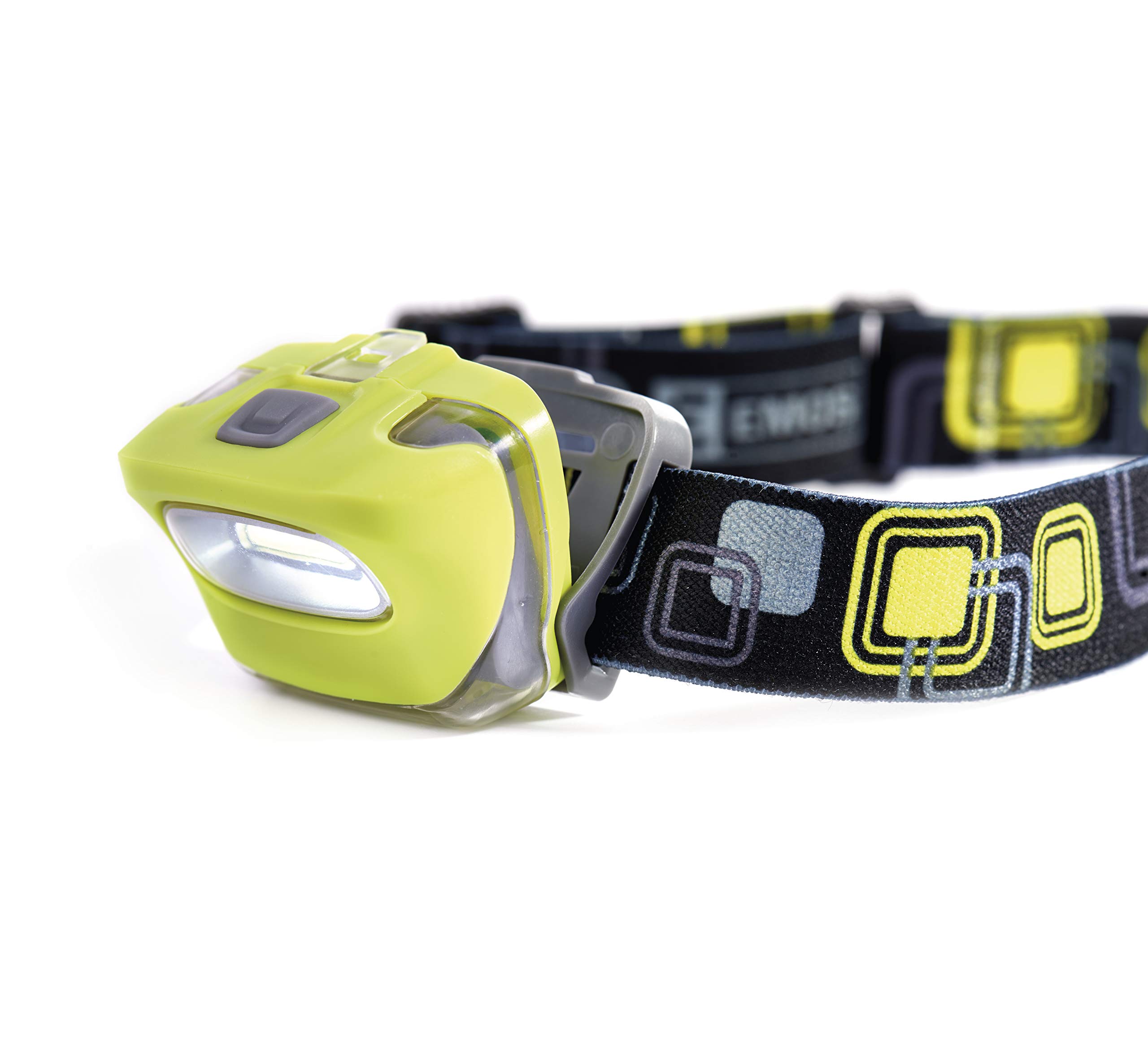 EMOS E-1450 COB LED Outdoor Headlamp IP44 Waterproof Shock Resistant 17 Meter Beam Range 38 Hours Running Time 150 Lumens 2W 4 x 5.9 x 4cm