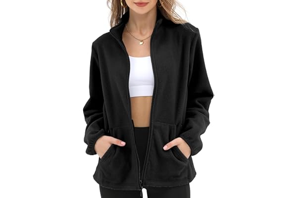 Argstar Women's Fleece Jacket with 6 Pockets (XS-2XL)