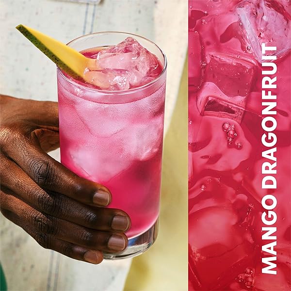 STARBUCKS REFRESHERS CONCENTRATE MANGO DRAGONFRUIT, REFRESHING DRINK, COLD DRINKS 32 FL OZ