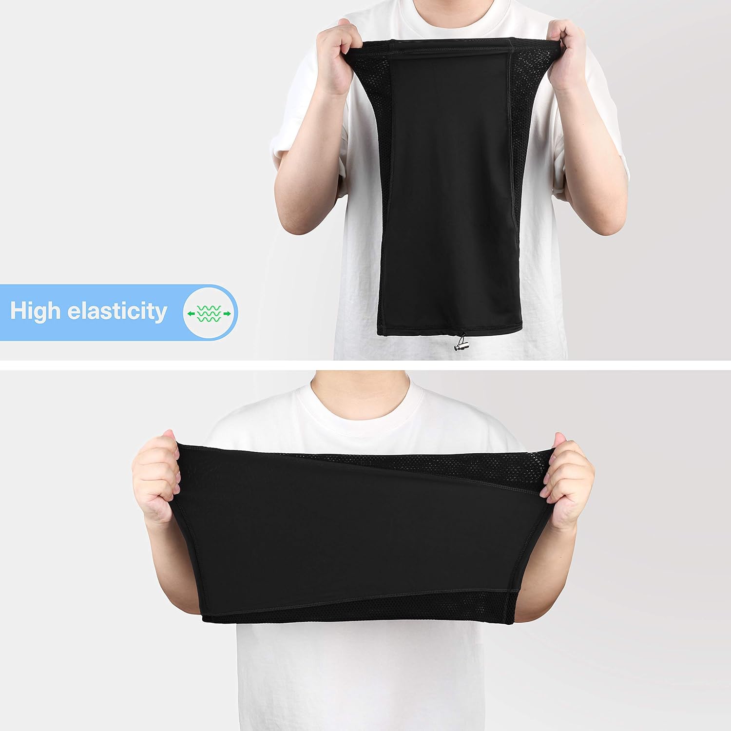 Cooling Neck Gaiter Drawstring, Breathable Fitness Face Cover Sun Dust Protection Lightweight Scarf Mask Summer Winter Bandana for Men Women for Fishing Hiking Skiing Cycling Running Sports Outdoor: Sports & Outdoors