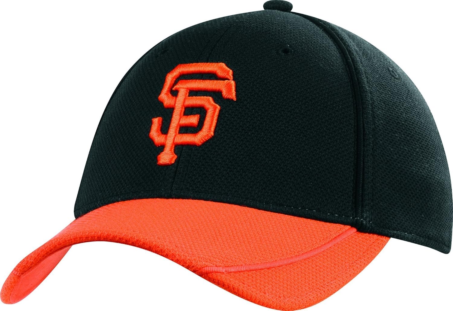 MLB San Francisco Giants Authentic Batting Practice Cap, Black/Orange, Small/Medium