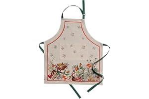 Maison d' Hermine Apron for women 100% Cotton 27.50"x31.50" 1 Piece Adjustable Neck Strap & long ties Apron Men, Chef, Weddin