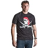 Jolly Roger Pirate Flag | Skull & Crossbones Caribbean Cruise Costume Unisex T-Shirt
