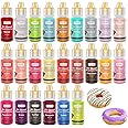 Oil Based Food Coloring,24 Colors Food Coloring Set for Cake Decorating,Chocolate,Baking,Edible Oil Food Dye for Butter,Cookies,Fondant(.20 fl.oz/bottle)