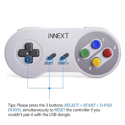 GHz Wireless USB SNES Controller for Super Classic Games