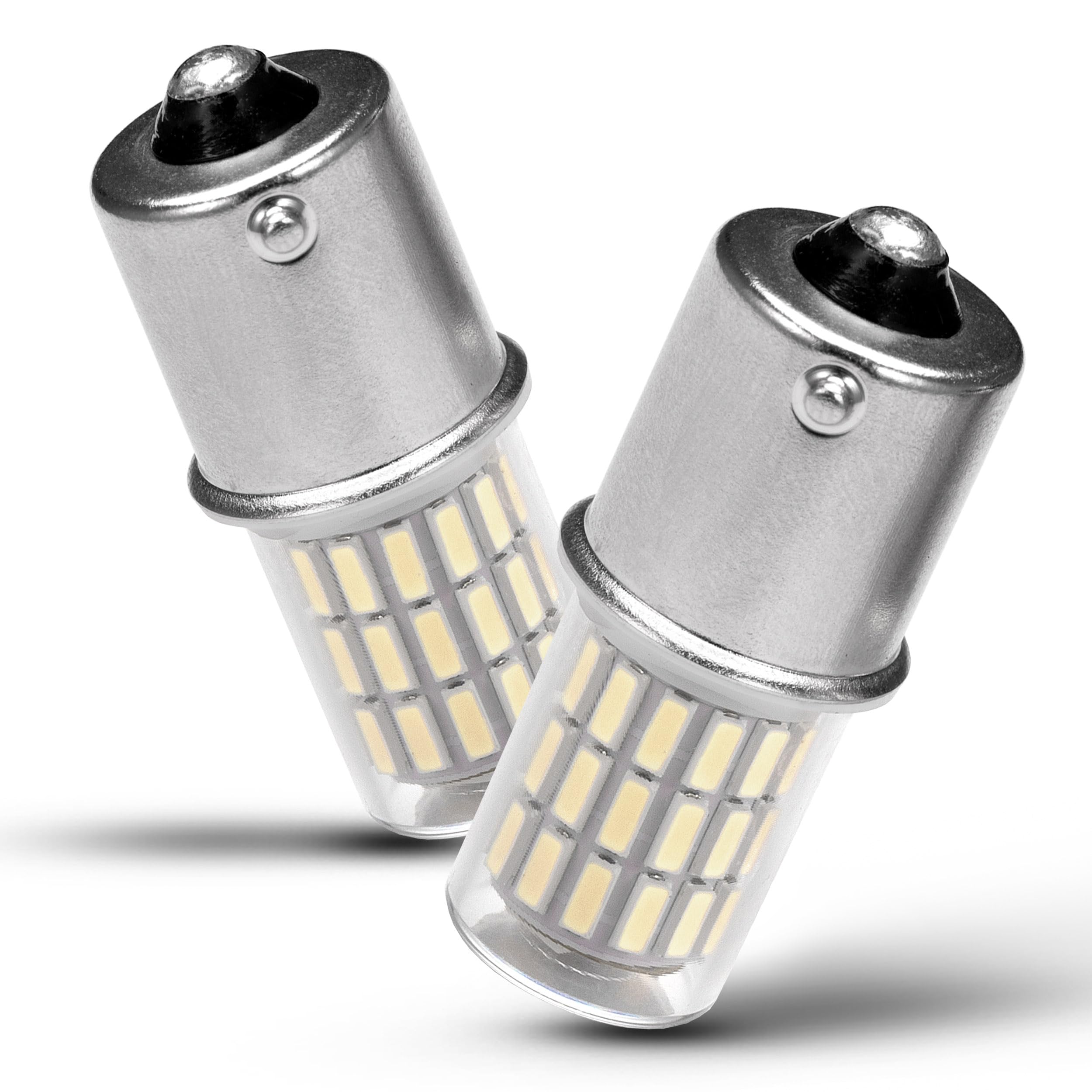 Photo 1 of Heifymi 1156 LED Bulb 12V 24V LED Reverse Lights 1141 1003 7506 BA15S P21W Super Bright 6000K Replacement for Car Back up Tail Brake Lawn Mower Lights, 2 Pack