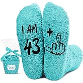 HAPPYPOP Birthday Gifts for Women - 41 45 50 Year Old Birthday Gift for Her, Socks for Man