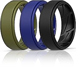 ThunderFit Silicone Wedding Rings for Men
