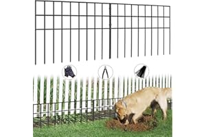 AVELOTUUG 31ft(L) x 13in(H) Animal Barrier Fence, 22 Panels No Dig Garden Fence for Dog Rabbit, Rustproof Anti Digging Barrier, Garden Edging Border Ground Defense for Outdoor, Yard, Patio