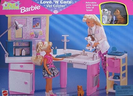 barbie pet care play center