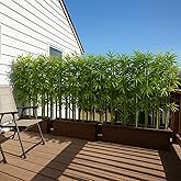 6ft (20 Pack) Fake Bamboo, Outdoor Artificial Bamboo Plants, Designed for Patio and Deck Privacy,Also Can Be Used for Screen Dividers and Backyard Decoration