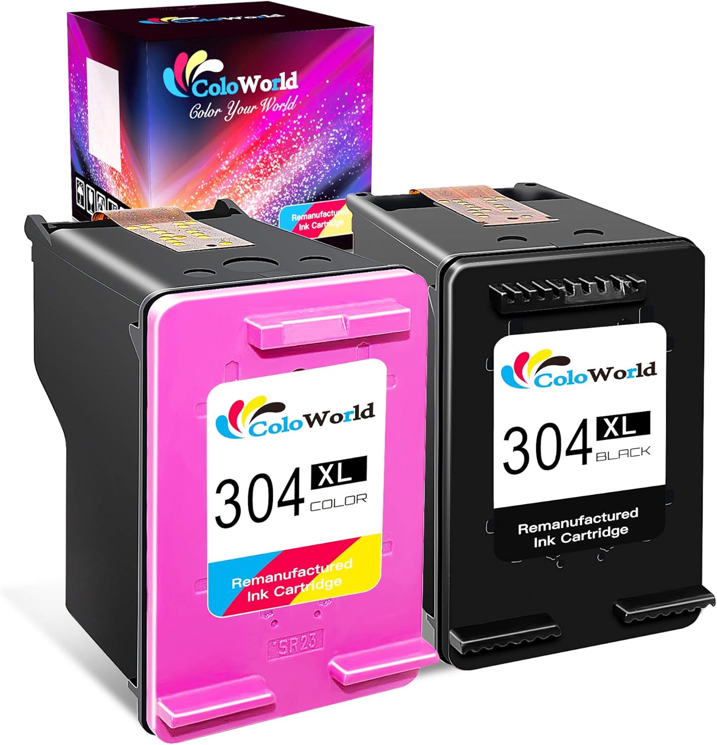 ColoWorld Remanufactured 304 304XL Black Colour Multipack Ink Cartridges for HP Envy 5010 5020 ColoWorld Remanufactured 304 304XL Black Colour Multipack Ink Cartridges for HP Envy 5010 5020