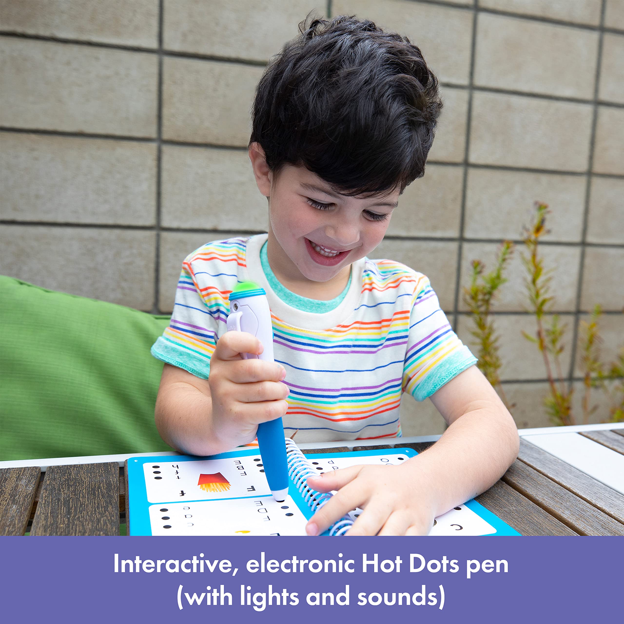 Educational Insights Hot Dots Preschool Essentials: Reading & Math Workbook - Preschool Workbooks with Interactive Pen, Homeschool Learning Books, Build Toddler Reading & Math Skills, Ages 4+