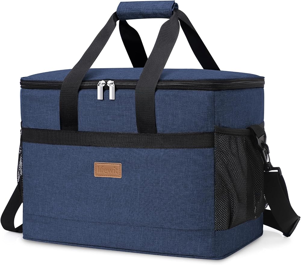 Lifewit Soft Cooler Bag with Hard Liner 20L 30L 40L Dark Blue