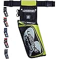 Legend XT420 Field Quiver - Left or Right-Handed Quiver Arrow Holder, Archery Quiver with 3 Arrow Tube, Durable Nylon Hip Quivers with Multiple Pockets for Archery Accessories, Score Card & Tools