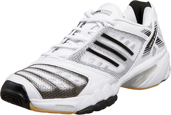 Amazon.com | adidas Women's 6-3-1 CC Indoor Shoe, White/Black/Silver, 11 M | Volleyball
