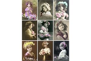 PAPER MOON MEDIA Victorian Children Photo Collage #102 Collage Sheet